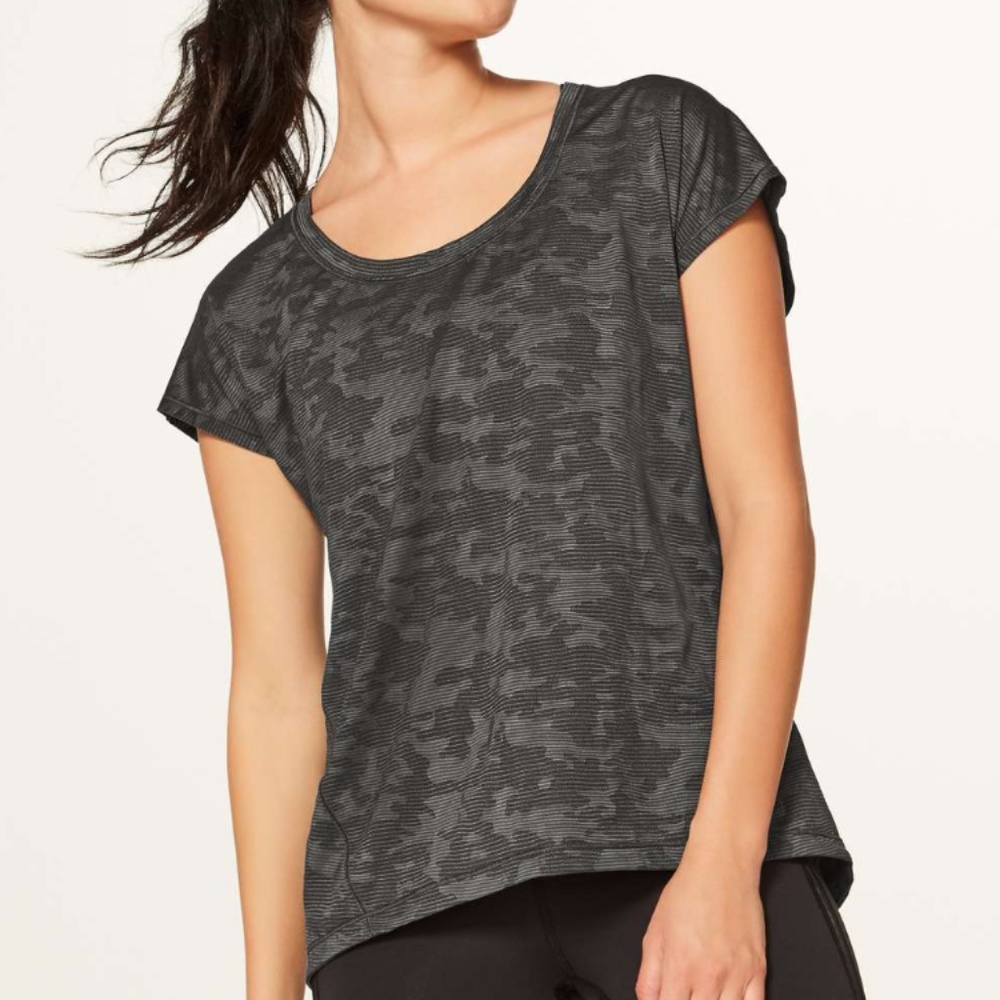 lululemon miles ahead short sleeve (camo)